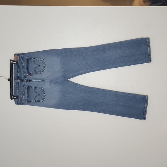 Levis 505 Straight Leg Womens Jeans Classic Medium Wash Summer Faded Iconic - Picture 5 of 16